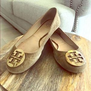 Tory Burch Gold Flats 8.5